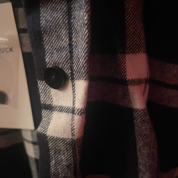 NWT *Sold Out* Tuckernuck Saranac Midnight Plaid Flannel Shirt, XL - Picture 6 of 8